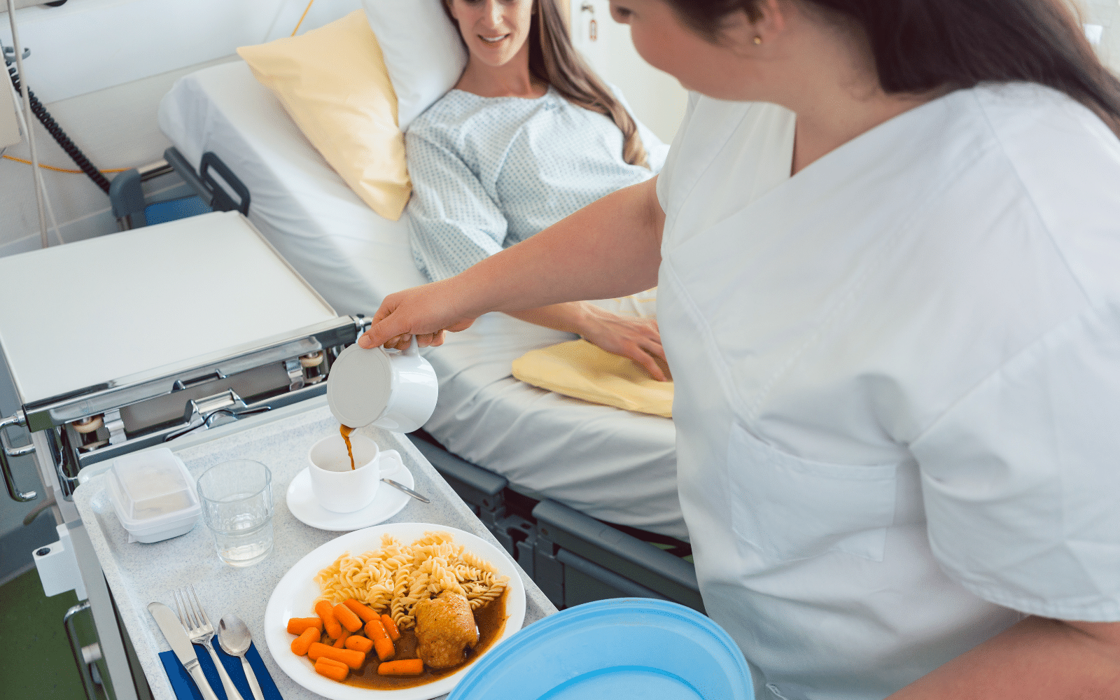 Питание в постели в больнице